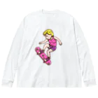 Sophie's storeのスケボー少女 Big Long Sleeve T-Shirt