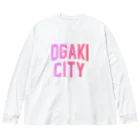 JIMOTO Wear Local Japanの大垣市 OGAKI CITY Big Long Sleeve T-Shirt