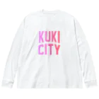 JIMOTOE Wear Local Japanの久喜市 KUKI CITY Big Long Sleeve T-Shirt