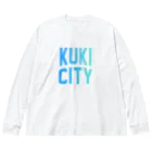 JIMOTO Wear Local Japanの久喜市 KUKI CITY ビッグシルエットロングスリーブTシャツ