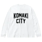 JIMOTO Wear Local Japanの小牧市 KOMAKI CITY ビッグシルエットロングスリーブTシャツ