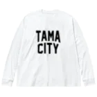 JIMOTO Wear Local Japanの多摩市 TAMA CITY ビッグシルエットロングスリーブTシャツ