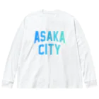 JIMOTOE Wear Local Japanの朝霞市 ASAKA CITY Big Long Sleeve T-Shirt