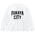 JIMOTOE Wear Local Japanの深谷市 FUKAYA CITY Big Long Sleeve T-Shirt