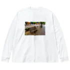 hideaki_machiburaの丸の内ベンチTシャツ Big Long Sleeve T-Shirt