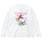 イラスト MONYAAT のCT75あひるのおひるさんのスキーＡ Big Long Sleeve T-Shirt