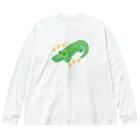 ちょこっとSHOPのわにくん ビッグシルエットロングスリーブTシャツ