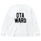 JIMOTO Wear Local Japanの大田区 OTA WARD ビッグシルエットロングスリーブTシャツ