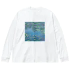 Art Baseのクロード・モネ / 睡蓮 / waterlilies / 1906 / Claude Monet ビッグシルエットロングスリーブTシャツ