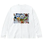 UKOARA THE SHOPのマレーシアの朝ごはん Big Long Sleeve T-Shirt