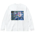 KariyushiYoronのLove&Peace ビッグシルエットロングスリーブTシャツ