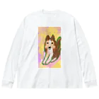 きょこちSHOPのシェルティ  ノイちゃん ビッグシルエットロングスリーブTシャツ