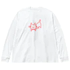 縁側のネコ Big Long Sleeve T-Shirt