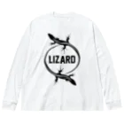 DRIPPEDのLIZARD-トカゲ- ビッグシルエットロングスリーブTシャツ