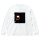 micro worldの線香花火 Big Long Sleeve T-Shirt