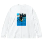 robipanのペンギン ビッグシルエットロングスリーブTシャツ