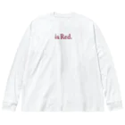 ハバネロ胡椒のハバネロ胡椒「is Red.」記念グッズB ビッグシルエットロングスリーブTシャツ