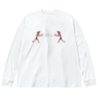 ふじみ屋 fujimi-ya のキャッチ・レスラー Big Long Sleeve T-Shirt