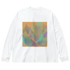 みうじあむ ち博のラブのような形〈Drawing〉 Big Long Sleeve T-Shirt