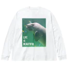 mOaのジュゴン Big Long Sleeve T-Shirt