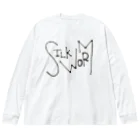 __HEARTBEAT__のSILK WORMロゴ Big Long Sleeve T-Shirt