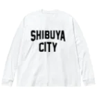 JIMOTO Wear Local Japanの渋谷区 SHIBUYA WARD ロゴブラック Big Long Sleeve T-Shirt