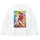 Milk☆Dipperのガールズファイター！ミルクディッパー☆02☆Otome Big Long Sleeve T-Shirt