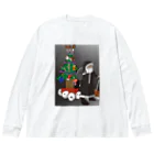 Drecome_Designの クリスマス中止のお知らせ ビッグシルエットロングスリーブTシャツ
