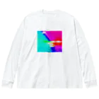 橘造園ＳＨＯＰのtawarazuの夕陽と宇和海 Big Long Sleeve T-Shirt