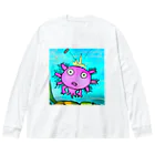 みぅ福島のユルいウーパールーパー　第2 Big Long Sleeve T-Shirt