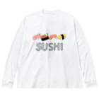 Sugar Ginger CookieのSUSHI. ビッグシルエットロングスリーブTシャツ