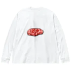 夏のどんぶり(ドンブリ)　ブラザーズ【ドンブラ】のお肉 Big Long Sleeve T-Shirt