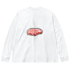 夏のどんぶり(ドンブリ)　ブラザーズ【ドンブラ】のお肉 ビッグシルエットロングスリーブTシャツ