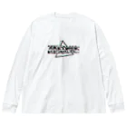 AKETAMA OFFICIAL GOODSのあけたま_グリッチ(黒) ビッグシルエットロングスリーブTシャツ