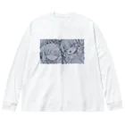 とどのつまりの孤独死、線画 Big Long Sleeve T-Shirt