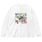 みぃそんのサイケなにゃんこと丸い何か Big Long Sleeve T-Shirt