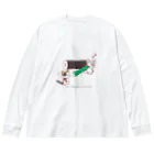 はちわれくりーむのきゅうり取れちゃった〜かっぱ巻き〜寿司 Big Long Sleeve T-Shirt