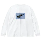 SAKURA スタイルのF-1戦闘機 Big Long Sleeve T-Shirt