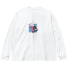 clammbon_bonのadultな問い/Pink Machine Big Long Sleeve T-Shirt