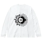 ちゃやまのソニカ_輝く鳥の文様 Big Long Sleeve T-Shirt