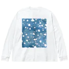 萩岩睦美のグッズショップのビッグシルエット長そでT　雪夜 Big Long Sleeve T-Shirt