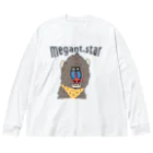 レオンプラスのお店【メガスタファーム ver.】のまんどりる Big Long Sleeve T-Shirt