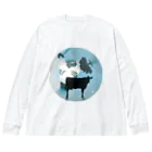 fDESIGNのfm_41_Cow ビッグシルエットロングスリーブTシャツ