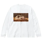 BELLAのSleepy Hedgehog ビッグシルエットロングスリーブTシャツ