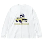 MINI BANANA ゴリラの親子のMINI BANANA　車 ビッグシルエットロングスリーブTシャツ