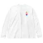 KURUMIMISHOPのゆる〜いナオミ社長 Big Long Sleeve T-Shirt