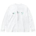 でこぱち商店のオナガがぴょん Big Long Sleeve T-Shirt