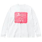 おかだひろみ の へんてこランドSHOPの昨日見た夢（グラデ〜ション） Big Long Sleeve T-Shirt