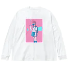 Tokuma Strangeの対コロナ女子高生 ビッグシルエットロングスリーブTシャツ