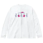 イラスト MONYAAT のたこさんwinなー C ビッグシルエットロングスリーブTシャツ